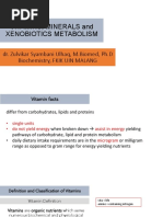 Metabolisme Vitamin, Mineral, Xenobiotic - DR - Zul - Rev