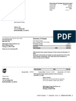 Billed To: International Package Services Invoice