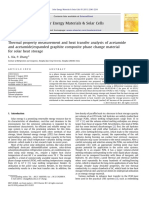 Thermal Property Measurement and Heat Transfer Analysis of Acetamide and Acetamideexpanded Graphite Composite Phase Change Material For