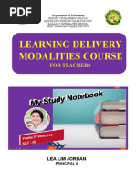 Learning Delivery Modalities Course: For Teachers