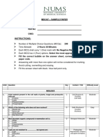 PMC Mdcat Sample Paper