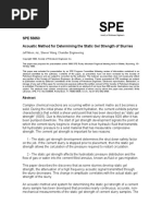 SPE 55650 Acoustic Method For Determining The Static Gel Strength of Slurries