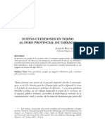 Foro Provincial de Tarraco PDF