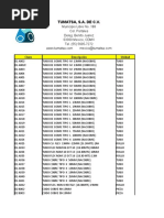 Precios Tumatsa