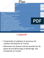 Déterminer Les Facteurs Clés de Réussite Lors Du Phase de Pré Démarrage Et Démarrage Des Entreprises en Tunisie