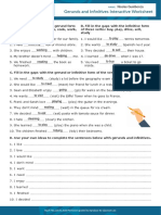 Gerunds and Infinitives Interactive Worksheet: Nicolas Guatibonza