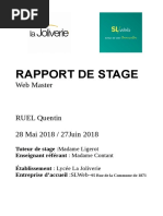 Rapport de Stage Slweb PDF