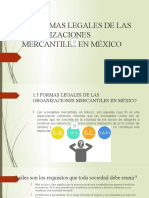 1.5 Formas Legales de Las Organizaciones Mercantiles en México