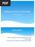 Bad and Good Presentation PDF