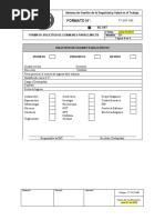 FT-SST-045 Formato Solicitud de Examen Paraclínicos