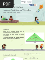 Problemas Contextualizados: Áreas de Cuadriláteros y Triángulos