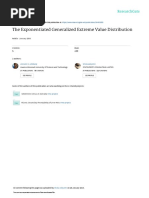 The Exponentiated Generalized Extreme Value Distribution: January 2006