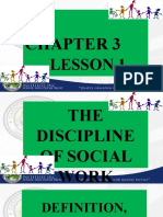 Diass Chapter 3 Social Work Lesson 1 The Discipline of Social Work Session 5 S.Y 20-21