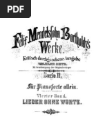 Mendelssohn-Songs Ohne Worte All 8 Sets For Piano