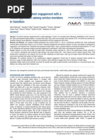 Assessment of Patient Engagement With A Mobile Application Among Service Members in Transition