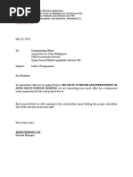 Letter of Suspension