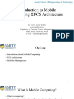 Introduction To Mobile Computing &PCS Architecture