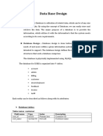 E-Bill Database Design