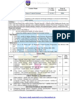 Course Code: EE303 Linear Control Systems 2-1-0-3 2016 Prerequisite: Nil