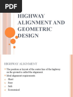 Highway Alignment and Geometric Design