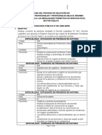 Bases de Proceso de Seleccin Practicas Unsa 2020