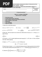2 Lista de Exercícios PDF