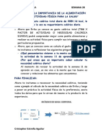 VALORAMOS LA IMPORTANCIA DE LA ALIMENTACIÓN EN LA ACTIVIDAD FÍSICA PARA LA SALUD Educacion Fisica Semana 28