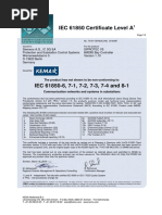 IEC 61850 Certificate Level A