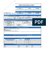 26) . - Registro de Incidentes Peligrosos e Incidentes