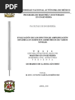 Evaluación de Los Efectos de Amplificación Dinámica en Edificios Asimétricos de Varios Niveles