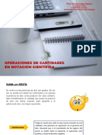 Operaciones de Cantidades en Notación Científica - PPSX