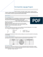 Lab 02 - First Assembly Language Program