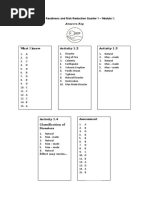 Disaster Readiness and Risk Reduction Quarter 1