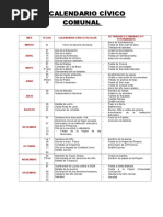 Calendario Civico Comunal Escolar-2018