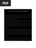 Eficiencia Energética en Sistemas de Refrigeración