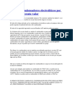 Cambiar Condensadores Electrolíticos Por Otros de Diferente Valor