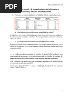 Boletín Del Tema 5 y 6. Imperfecciones de La Estructura Cristalina y Difusión en Estado Sólido