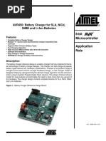 Avr450: Battery Charger For Sla, Nicd, Nimh and Li-Ion Batteries