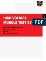 High Voltage Module Test System Modules For Voltage Generation Mechanical Modules