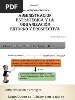 Administración Estratégica y La Organización