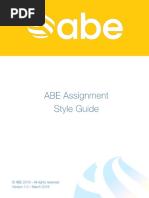 ABE Assignment Style Guide 2