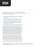 Big Data Analysis: The Next Frontier: Nii Ayi Armah, Canadian Economic Analysis