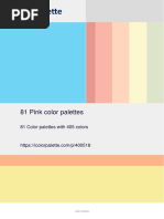 81 Pink Color Palettes 1 - 400518