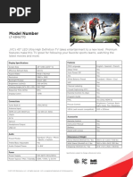 LT-43MA770 Specification Sheet