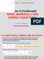 Lesson 4 - Mass, Bernoulli and Energy Equations Continued