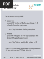 CIGRE Sensitivity Verification "UHF Equivalent To 5 PC"