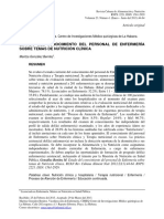 Estado Del Conocimiento Del Personal de Enfermería PDF