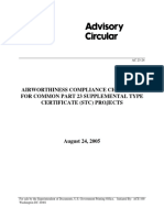 Airworthiness Compliance Checklists For Common Part 23 Supplemental Type Certificate (STC) Projects