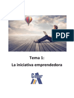 Tema 1: La Iniciativa Emprendedora