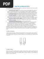 Tipos de Cuchilla de Torno